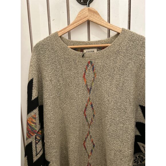 Adora Plus Size Sweater Poncho Boho Style XL, 2XL and 3XL - Picture 3 of 5